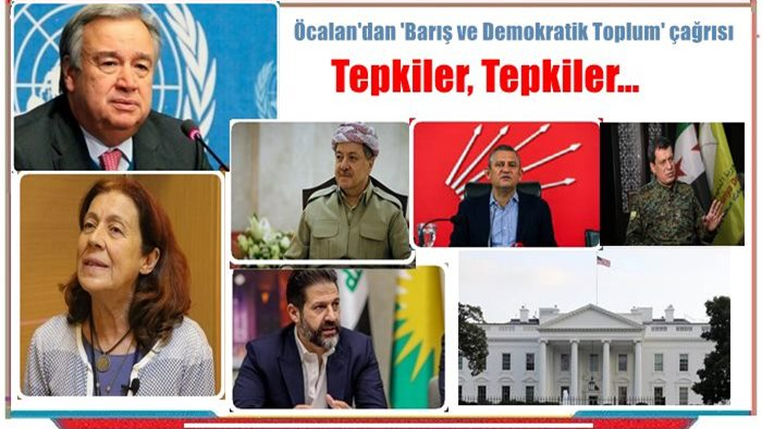 Öcalan'dan 'Barış ve Demokratik Toplum' çağrısına tepkiler